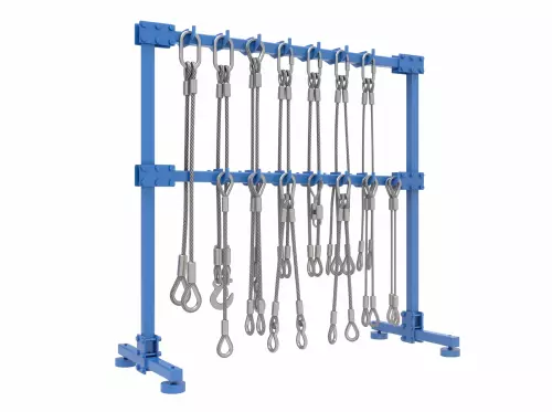 Стеллаж для хранения строп стационарный