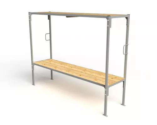 Нары металлические двухъярусные