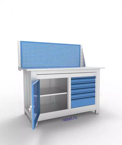Верстак слесарный двухтумбовый АСПроф14/0-5/ЭП