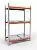 Стеллаж с выкатными платформами СП 1800 /3 яр/ 4 вп / оцинк. внут. 0,7