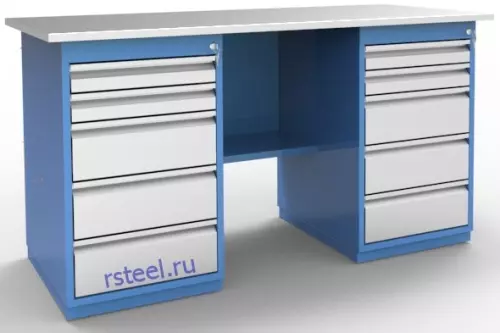 Верстак слесарный двухтумбовый ВМ.255