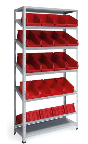 Стеллаж с наклонными полками 1000х400х1800h /9наклон /12.403-28