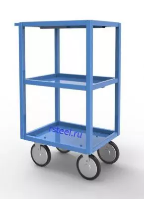 Тележка монтажная ТОС-3.90.50 высокая/сталь/борт 30мм.