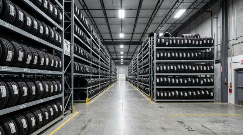 Стеллажи для хранения шин: решения для автосервисов